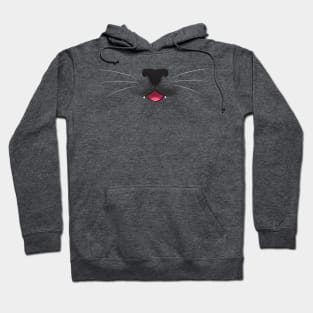 Black Kitty Cat with Fangs - Meow! Hoodie